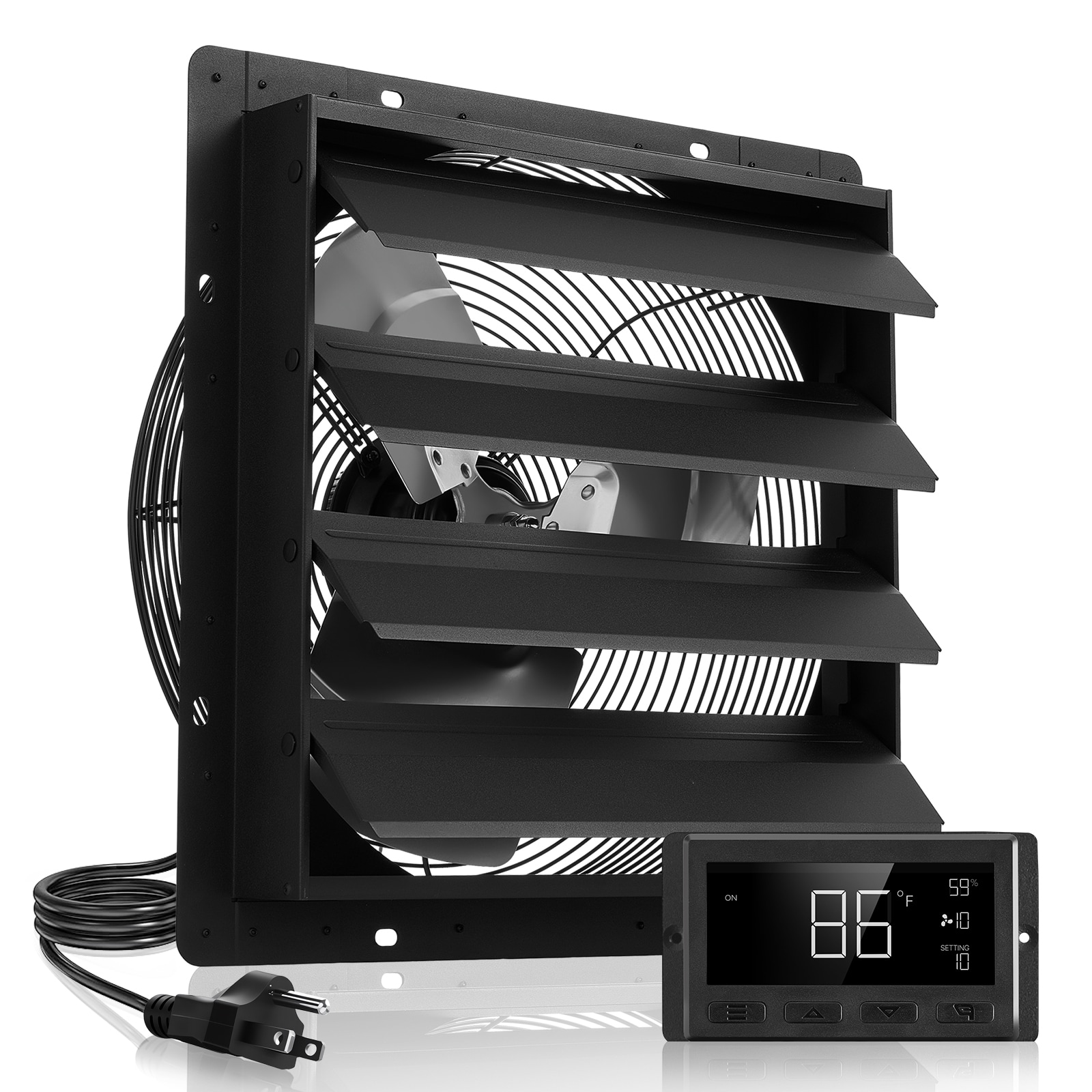 Wall Mounted Shutter Exhaust Fan With Smart Variable Speed Control_voghion.com
